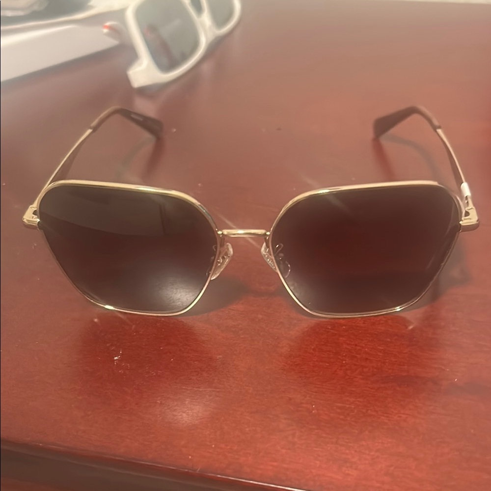 Coach Gold Aviator Glasses